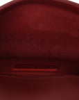 Lambskin Quilted Small Boy Flap Burgundy