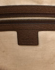 GG Supreme Monogram Web Small Ophidia Half Moon Hobo Brown