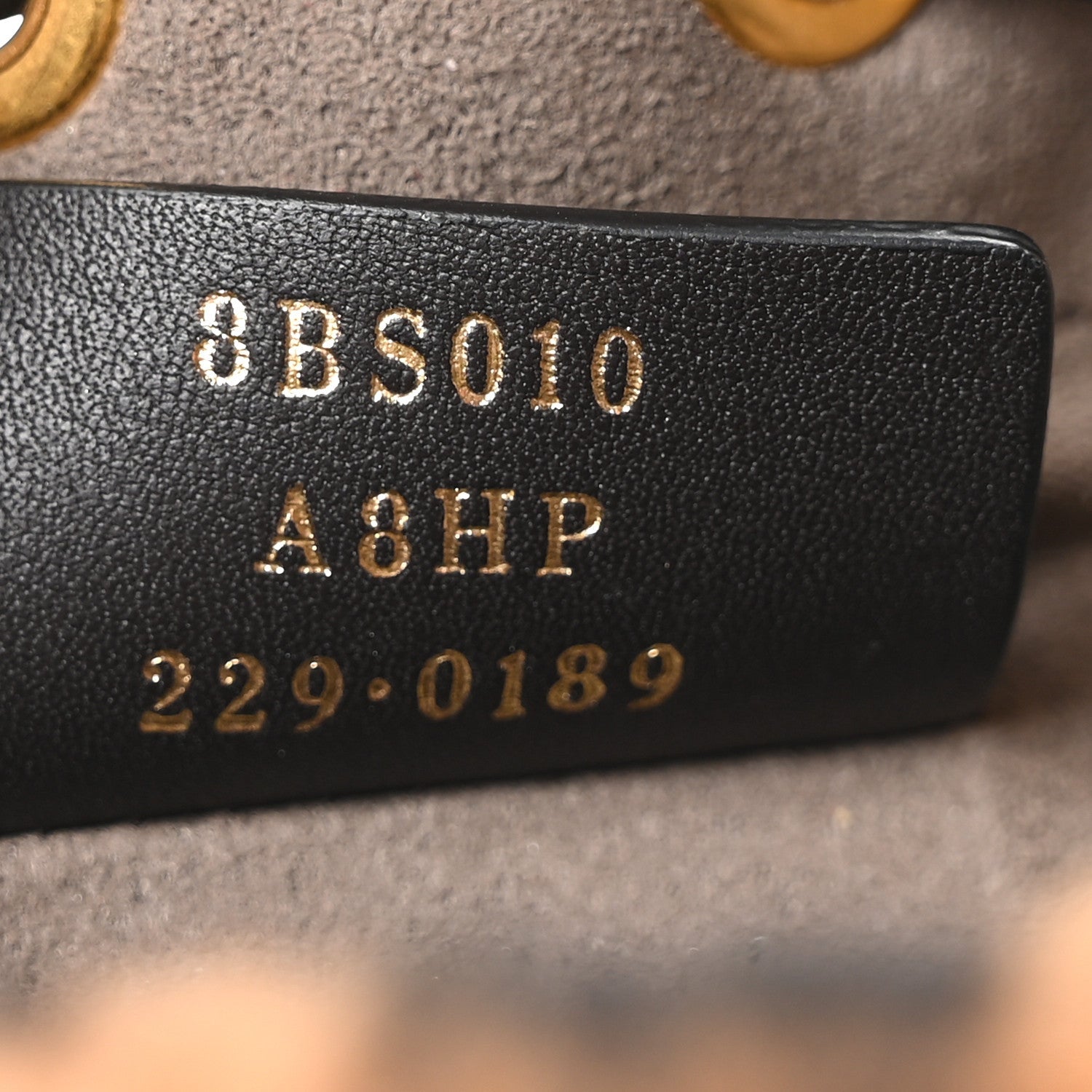 Shearling Vitello Dolce F is FNDI Macro FF 1974 Mini Mon Tresor Bucket Bag Tobacco Black