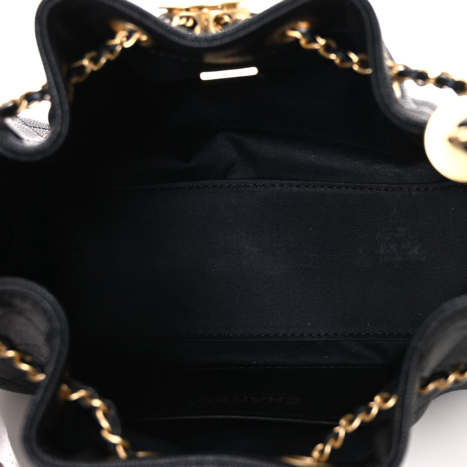 Caviar Quilted Mini CHNL 25 Handbag Black