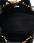 Caviar Quilted Mini CHNL 25 Handbag Black