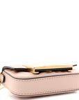Nappa Matisse FF Embossed Nano Maxi Buckle Baguette Charm Rosa Quarzo