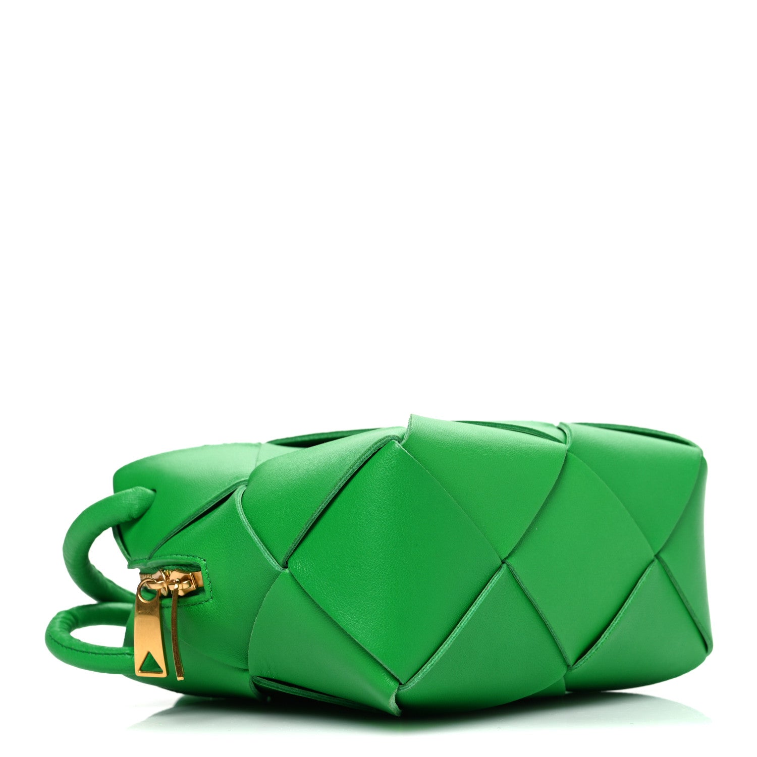 Lambskin Maxi Intrecciato Mini Cassette Camera Bag Parakeet