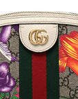 GG Supreme Monogram Flora Web GG Small Ophidia Dome Shoulder Bag White