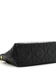 Lambskin Macrocannage D1ORStar Hobo Bag Black