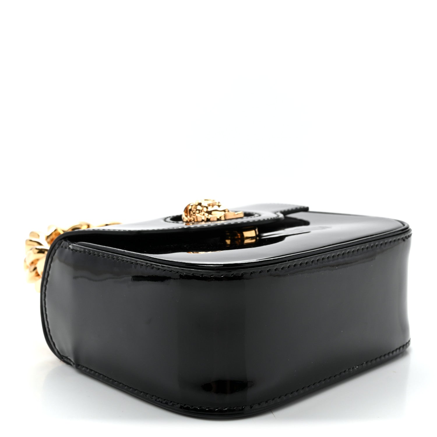 Patent Mini La Medusa Bag Black
