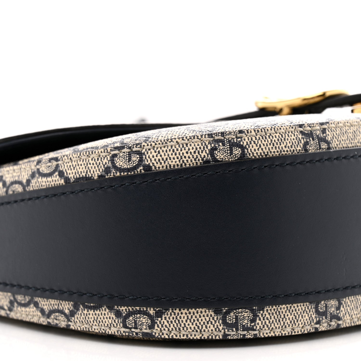 GG Supreme Monogram Small Messenger Shoulder Bag Beige Blue Navy