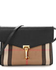 Derby Calfskin House Check Small Macken Crossbody Bag Black