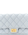 Aged Calfskin Quilted 2.55 Reissue Chain Waist Bag Light Blue