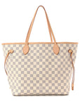 Damier Azur Neo Neverfull MM Rose Ballerine