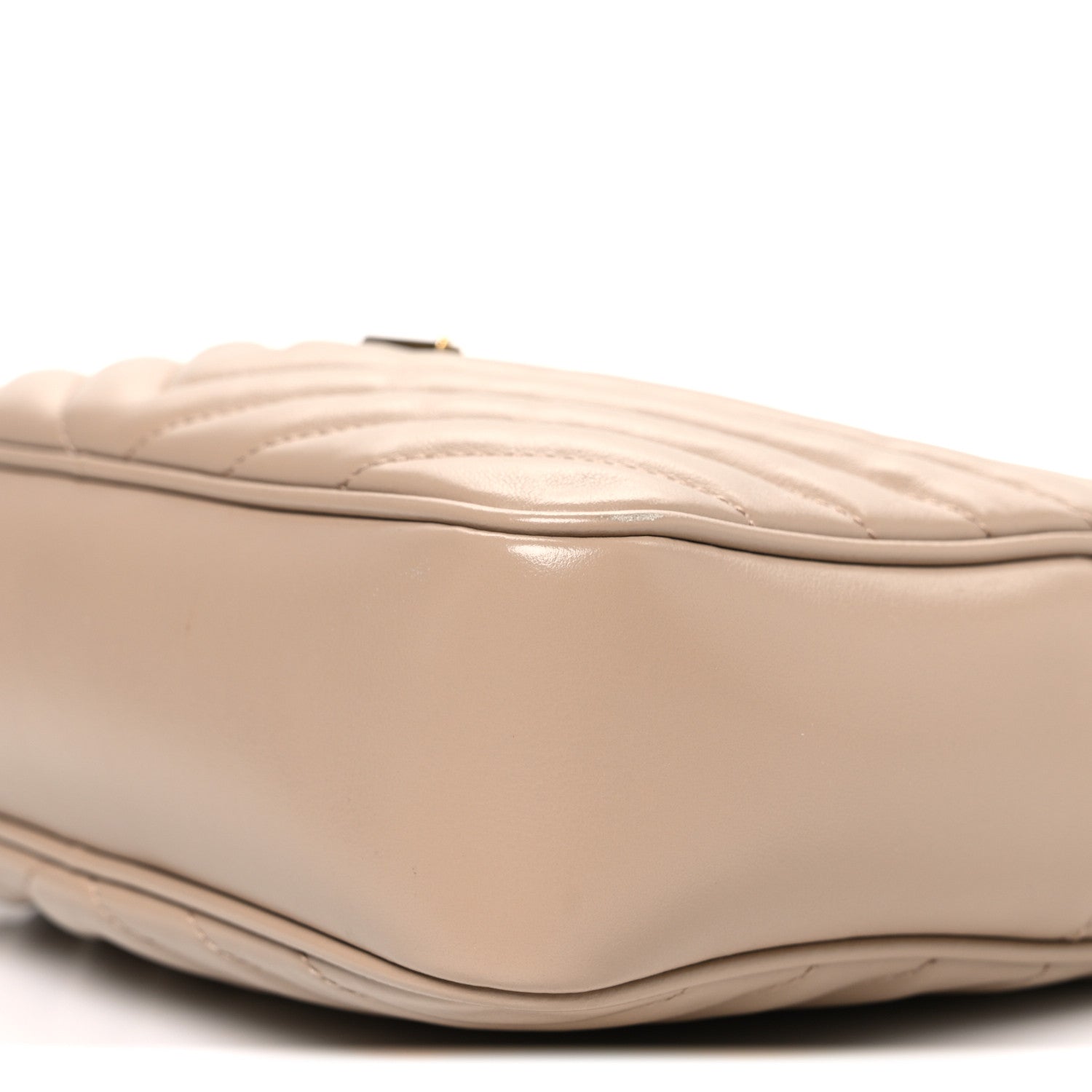 Calfskin Matelasse Monogram Lou Camera Bag Dark Beige