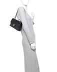 Caviar Quilted Small Double Flap Black