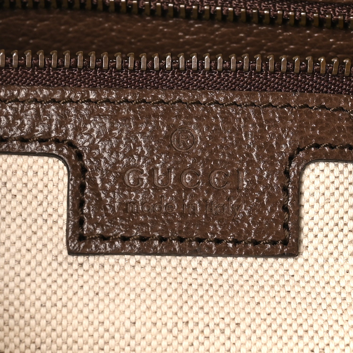 GG Supreme Monogram Textured Dollar Calfskin Web Ophidia Wristlet Shoulder Bag Beige Ebony New Acero