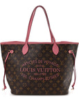Monogram Articles de Voyage Ikat Neverfull MM Rose Velours