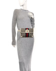 GG Supreme Monogram Web Small Ophidia Belt Bag 85 34 Beige Ebony White