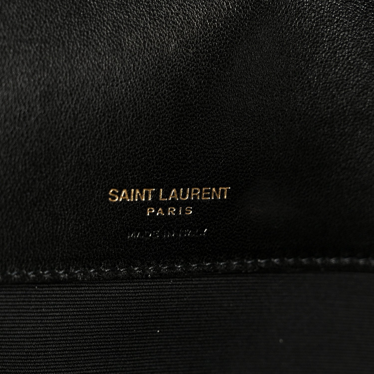 Lambskin Chevron Quilted Large Loulou Black