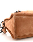 Waxed Suede Calfskin Classic Hardware Small Le City Camel