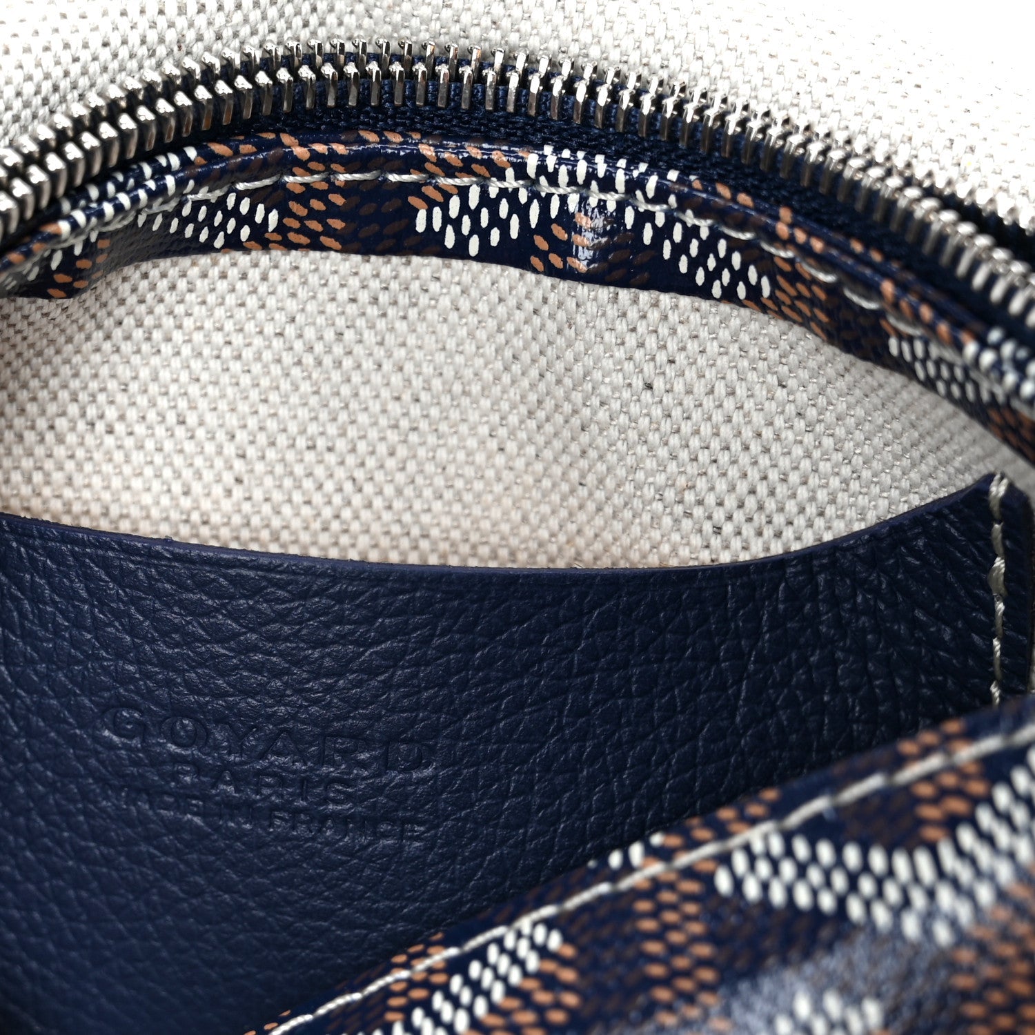 Goyardine Plumet Wallet Clutch Navy
