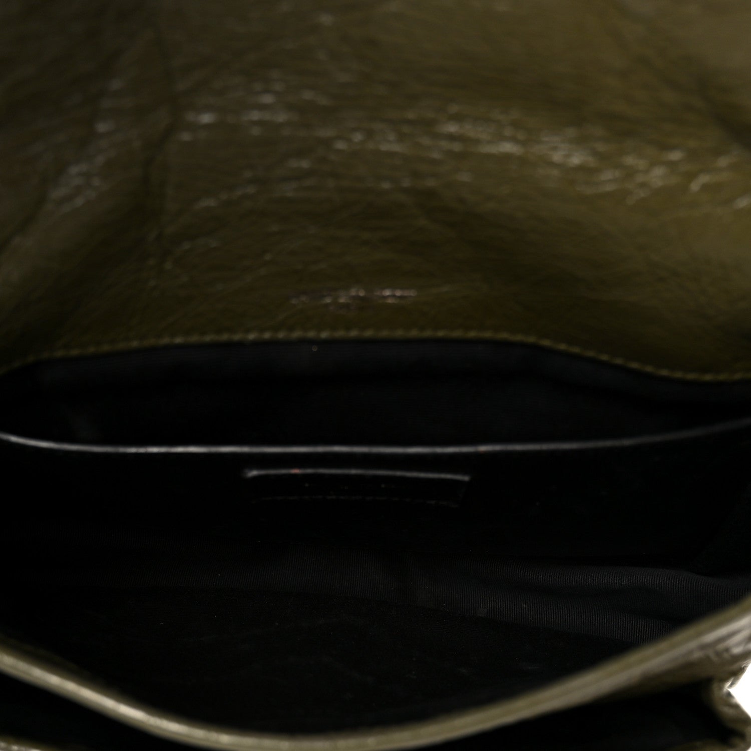 Crinkled Lambskin Matelasse Monogram Baby Niki Chain Satchel Seawood
