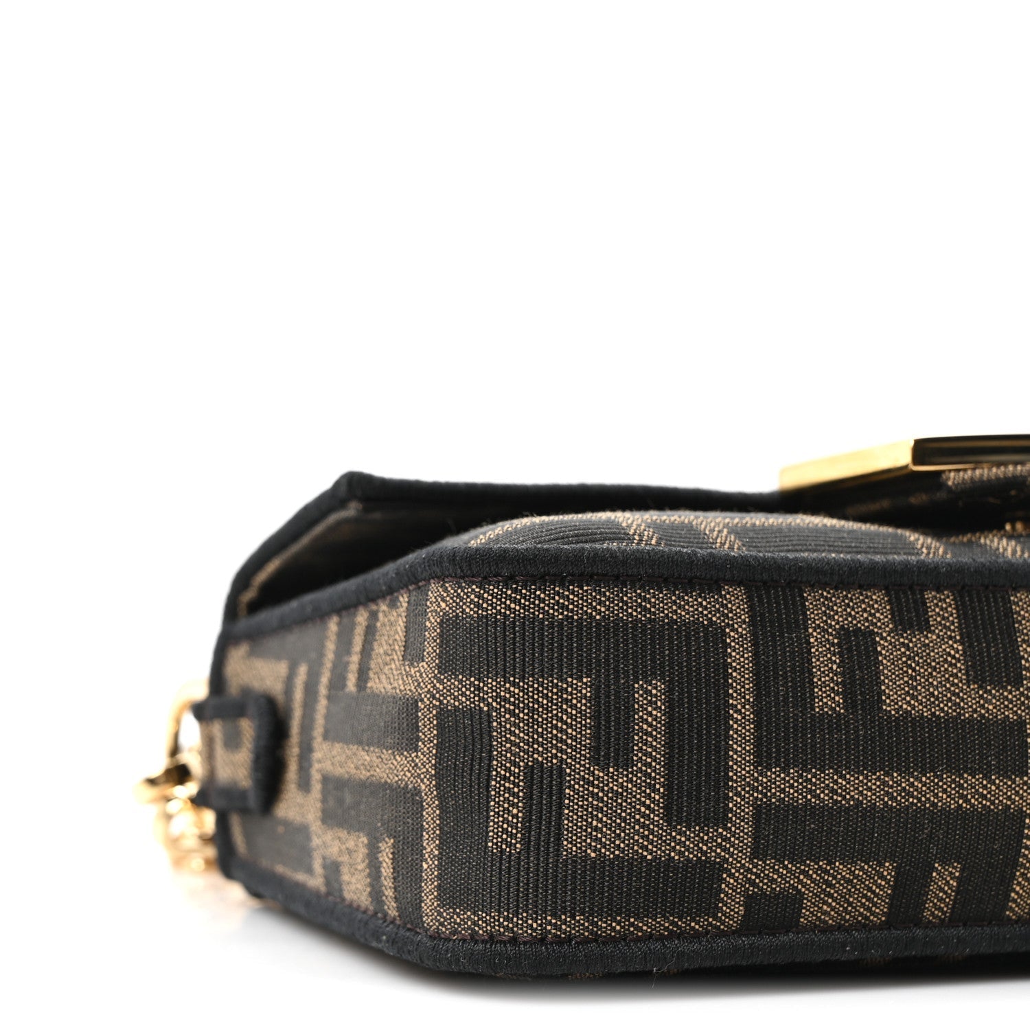Fabric Jacquard FF 1974 Mini Baguette Tobacco Moro Black