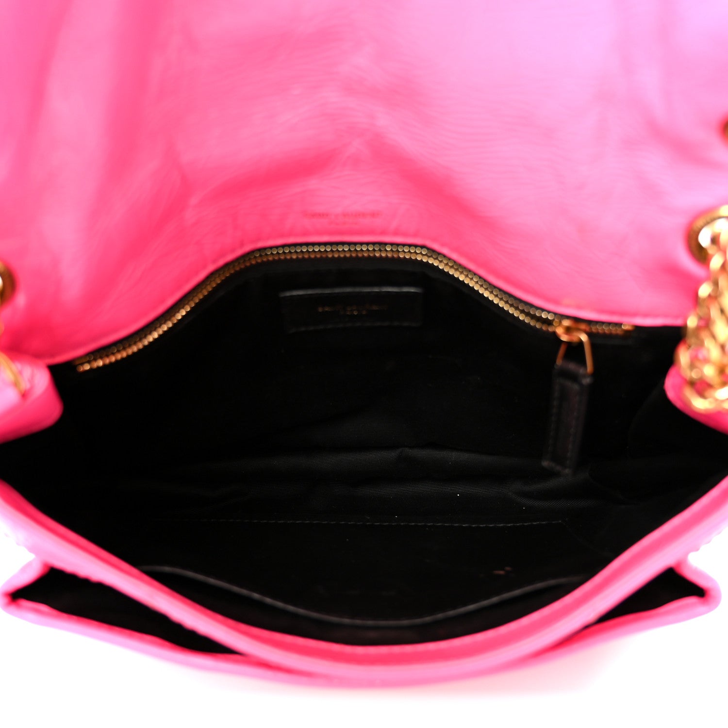 Crinkled Calfskin Matelasse Monogram Medium Niki Chain Satchel Rose Glow