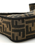 Fabric Jacquard FF 1974 Medium Baguette Tobacco Moro Black