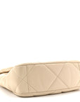 Lambskin Quilted Medium CHNL 19 Flap Light Beige