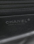 Pearly Lambskin Quilted Mini Rectangular Flap So Black