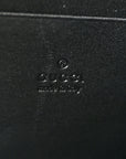 Calfskin Matelasse GG Marmont Chain Wallet Black