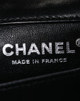 Lambskin Quilted Extra Mini Rectangular Flap Black