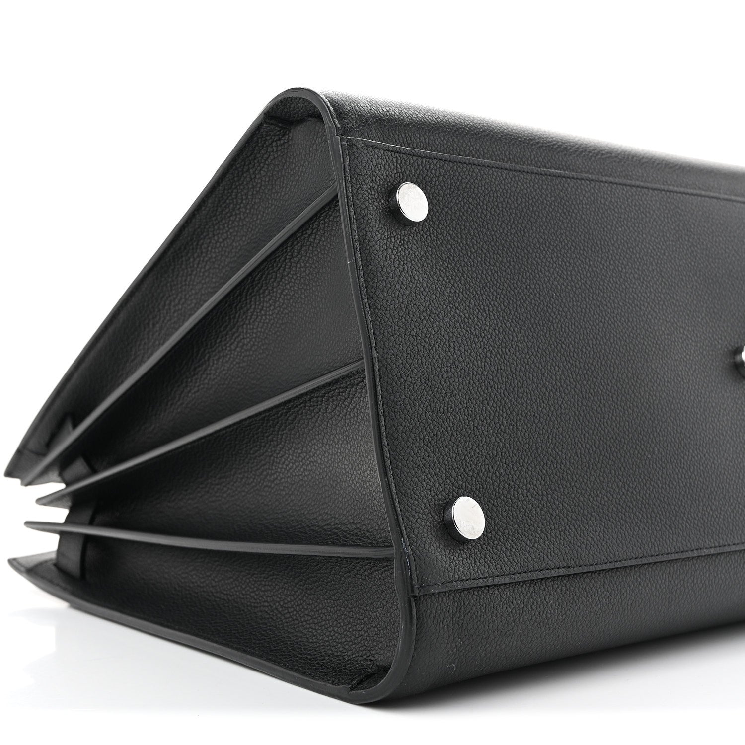 Grained Calfskin Large Sac De Jour Carryall Black