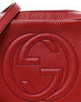 Pebbled Calfskin Small Soho Disco Bag Tabasco Red