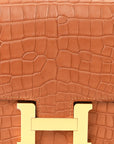 Matte Alligator Constance 18 Gold