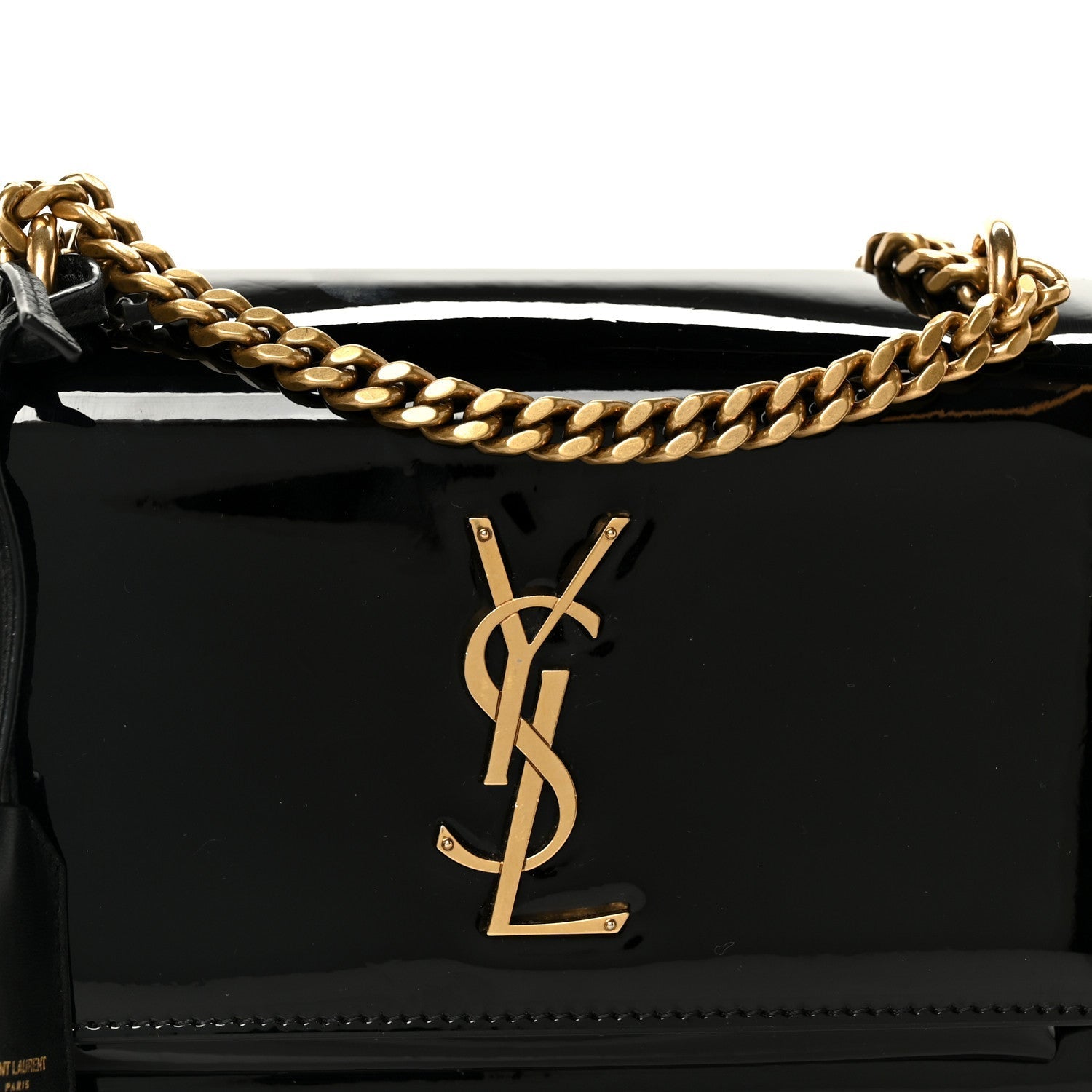 Patent Small Monogram Sunset Black