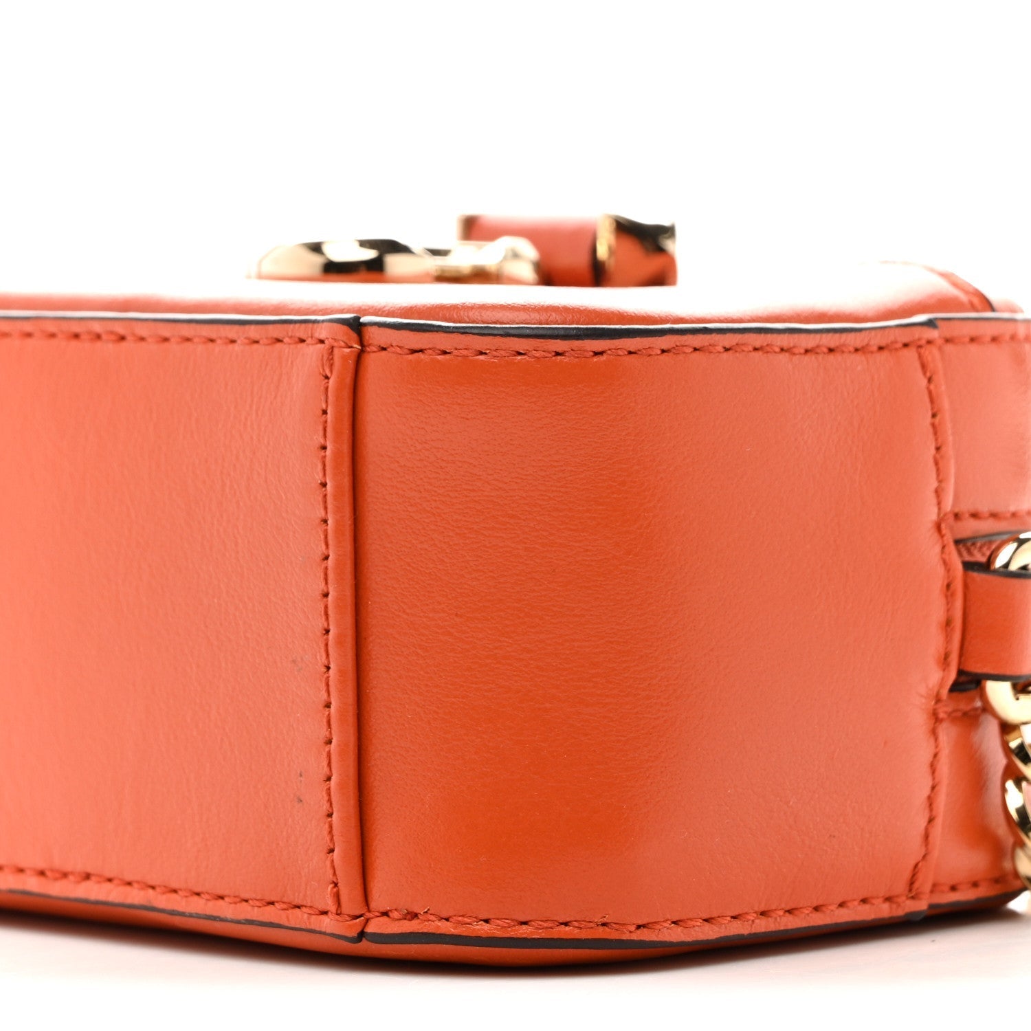 Calfskin Micro Hale Crossbody Amber Orange