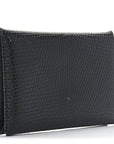 Lizard Calvi Card Case Black