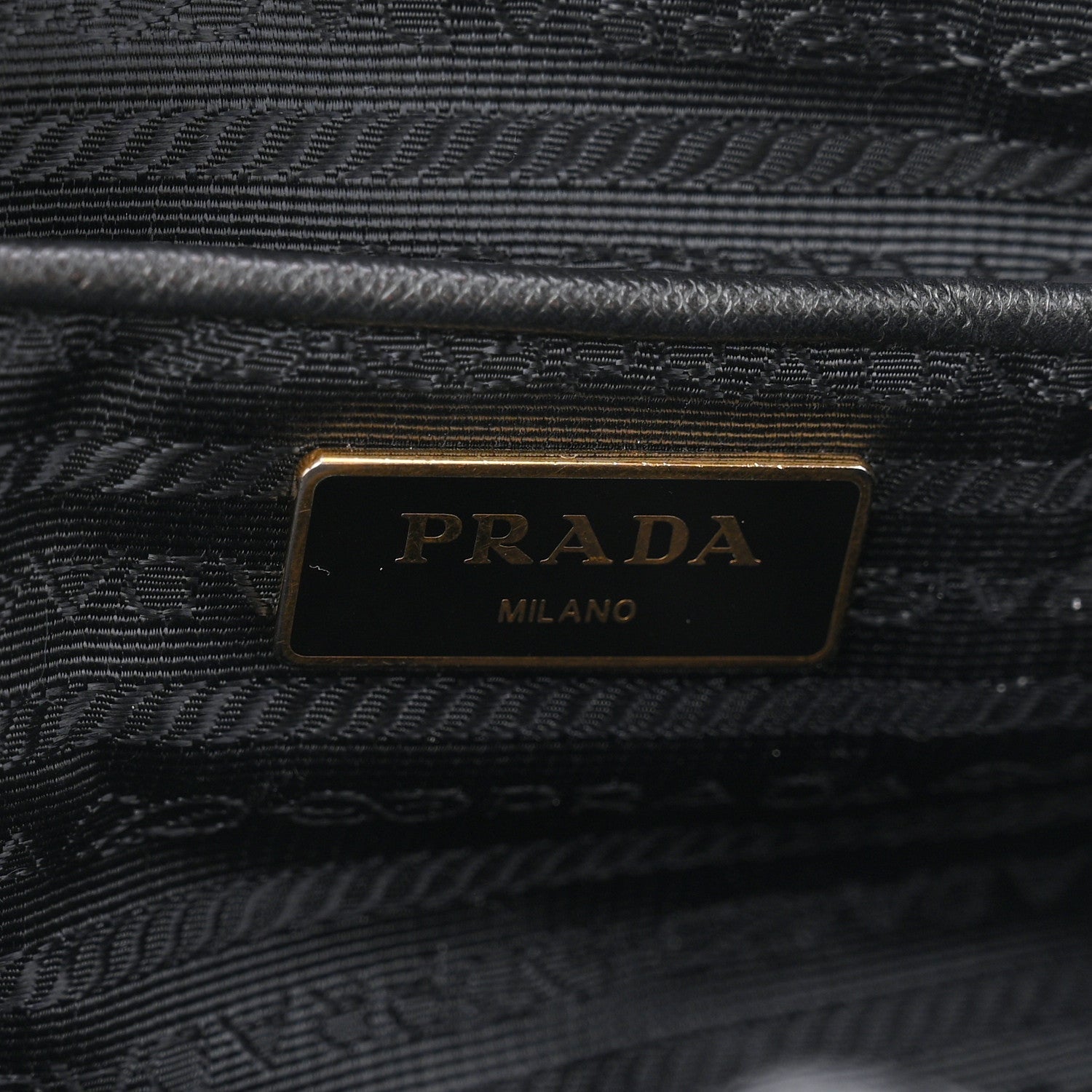 Saffiano Tessuto Nylon Shopping Tote Black