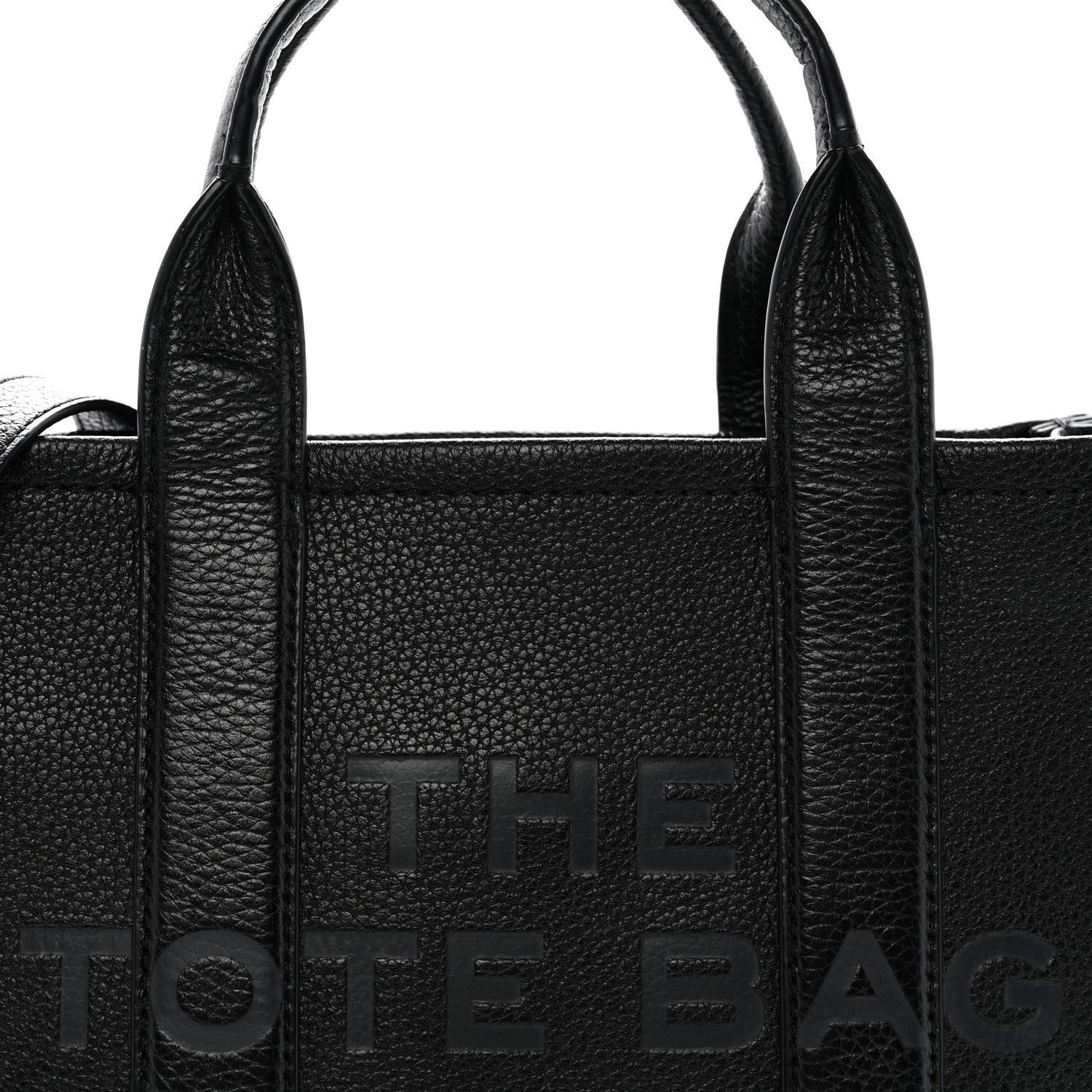 Grained Calfskin Small The Tote Bag Black