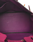 Togo Horseshoe Birkin 25 Rose Pourpre Cassis