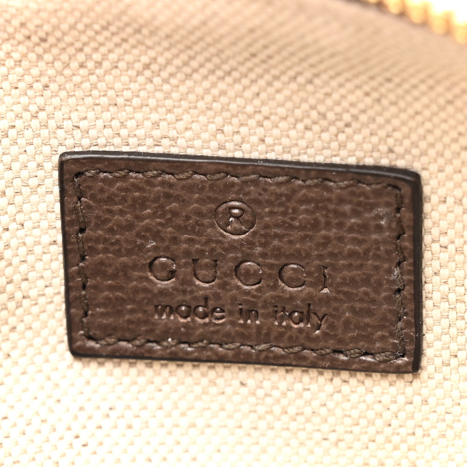 GG Supreme Monogram Textured Dollar Calfskin Web Super Mini Ophidia Top Handle Bowler Bag Beige Ebony New Acero