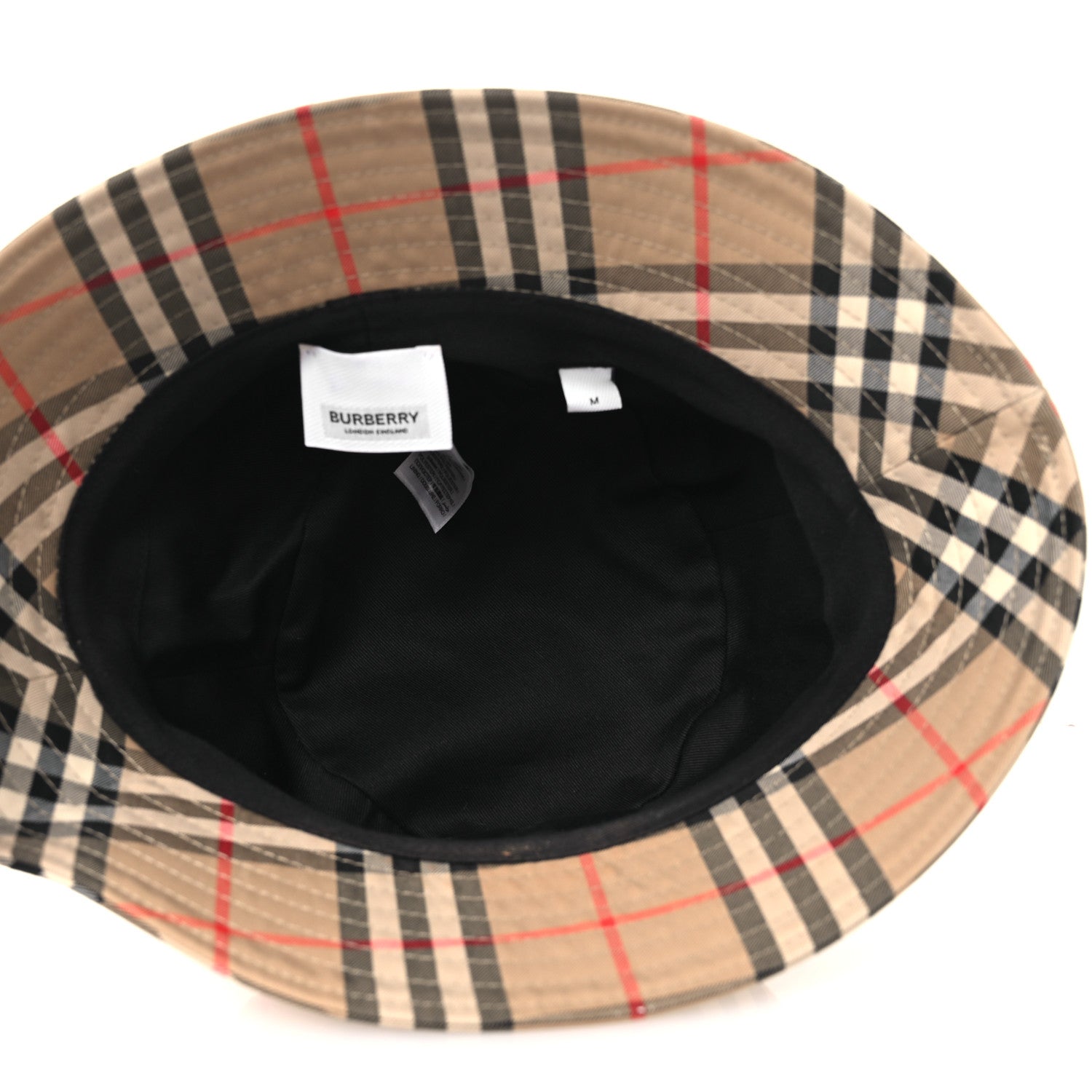 Technical Cotton Vintage Check Bucket Hat M Archive Beige