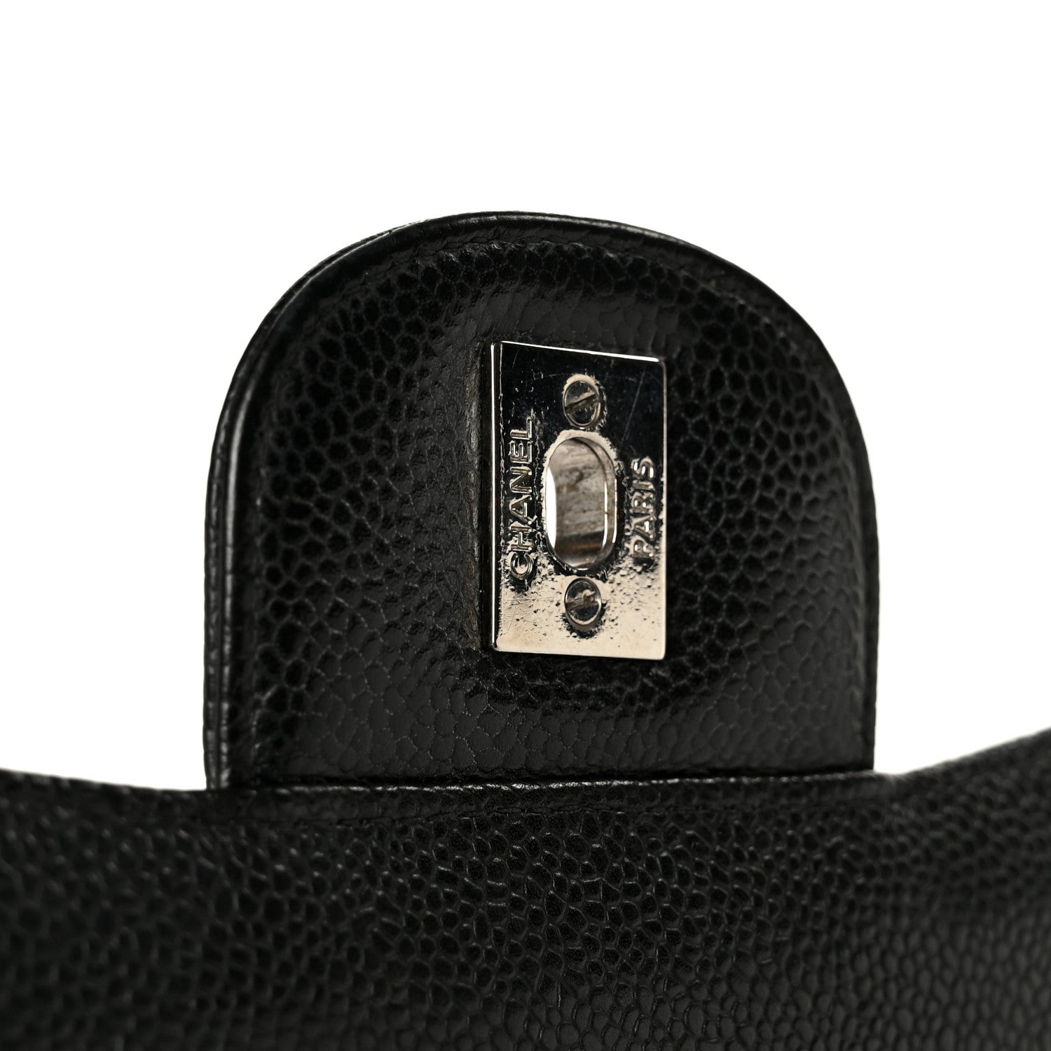 Caviar Quilted Maxi Double Flap Black