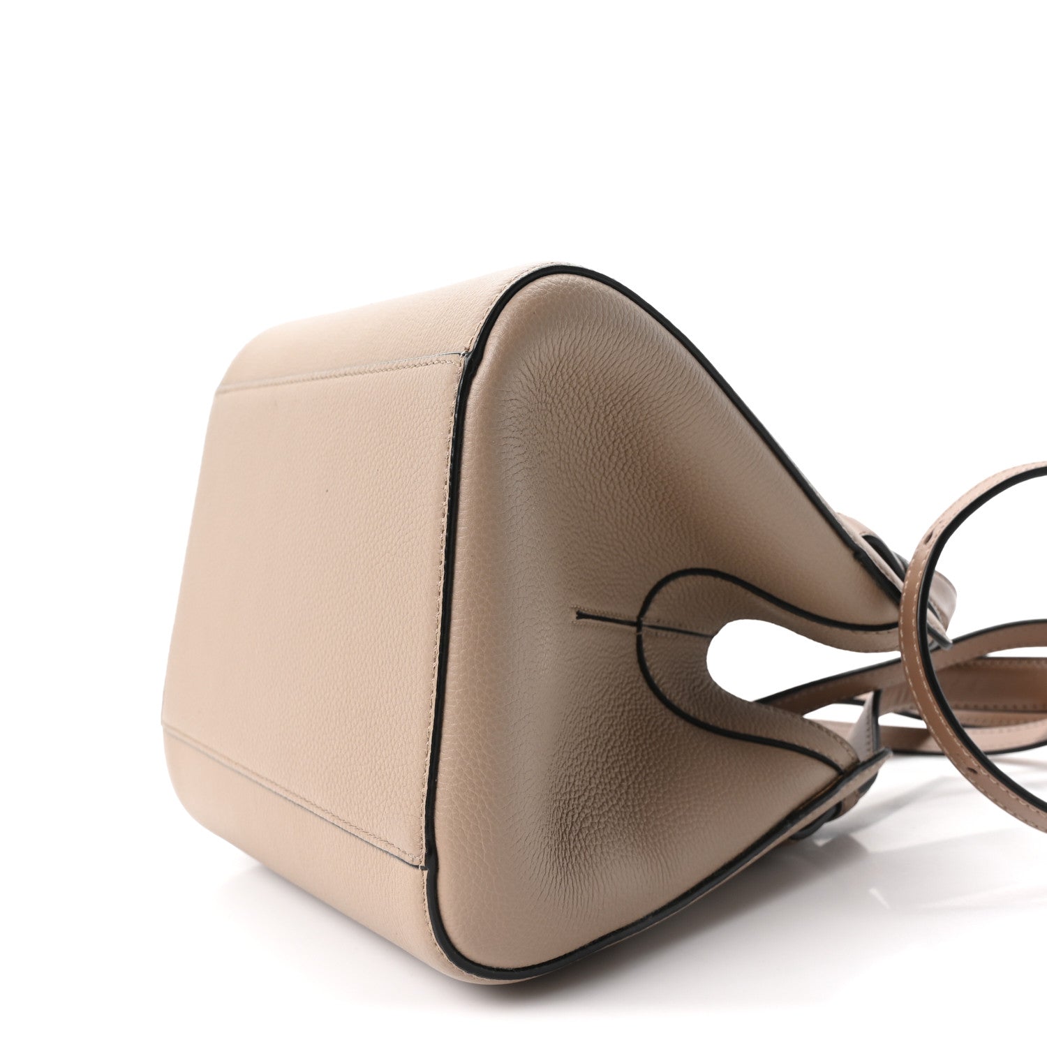 Soft Grained Calfskin Small Hammock Nugget Shoulder Bag Sand Mink