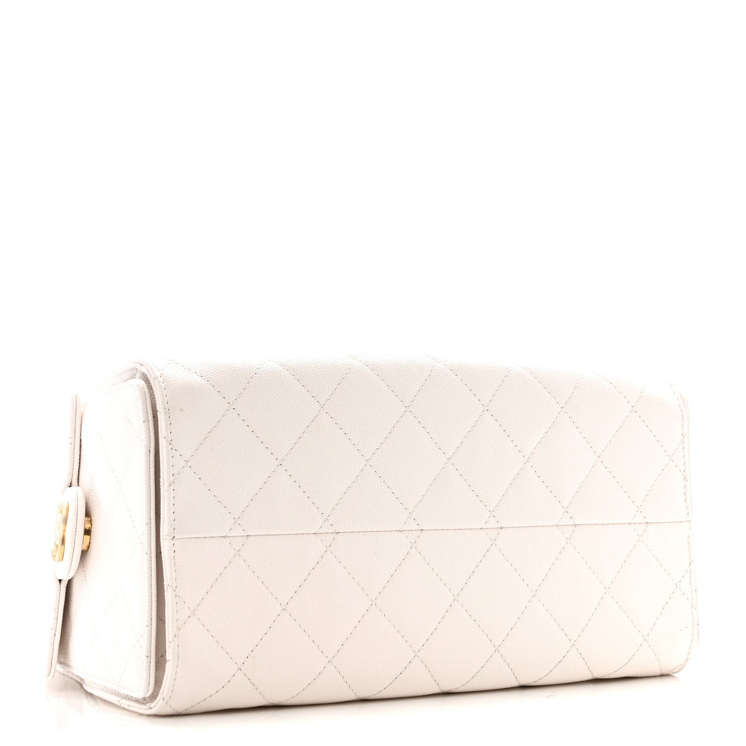 Caviar Quilted Small CHNL 25 Handbag White