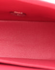 Caviar Quilted Mini Rectangular Flap Pink