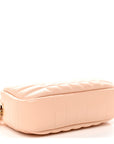 Lambskin Quilted Mini Lola Camera Bag Peach Pink