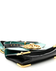 Antic Soft Saffiano Lions Head Cahier Shoulder Bag Assenzio Black