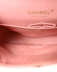 Caviar Quilted Medium Double Flap Light Pink