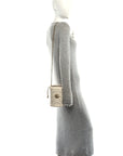 Calfskin Matelasse Mini GG Marmont 2.0 Bucket Bag White