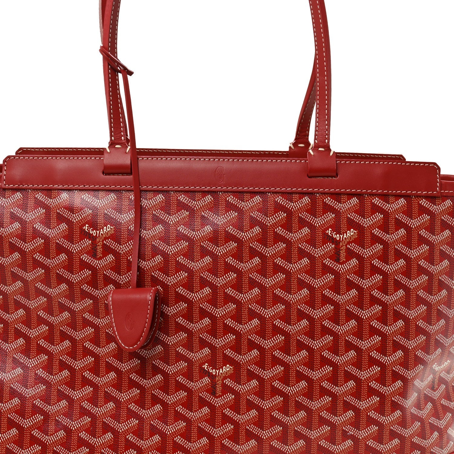 Goyardine Bellechasse Biaude MM Tote Red